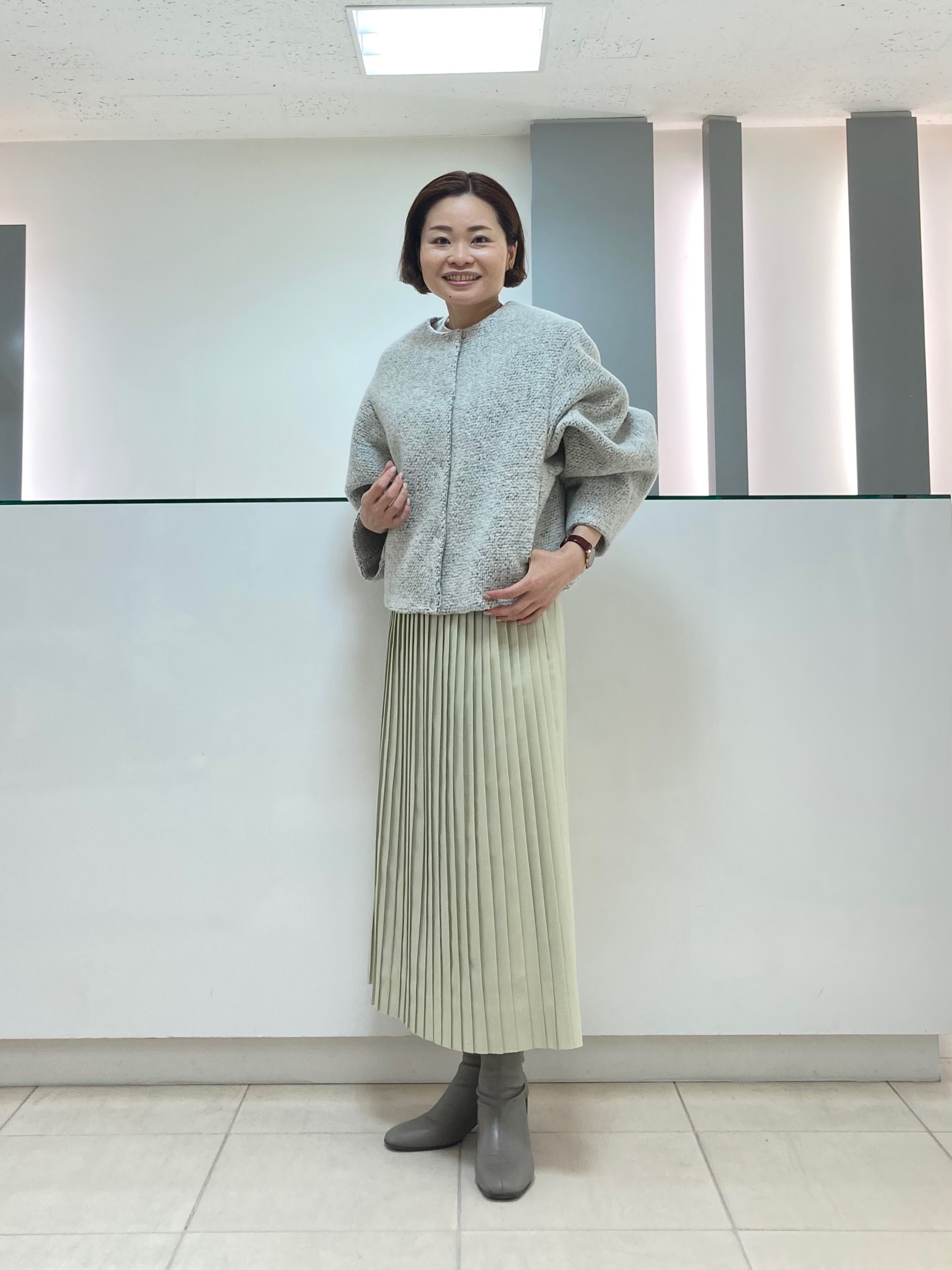 【セオリーリュクス】未使用 プリーツ スカート ロング マキシ丈 ブルー 水色 Theory luxe（セオリーリュクス）公式通販サイト