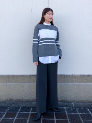 一部限定カラー Astor Wool Color Block S PO | WOMEN