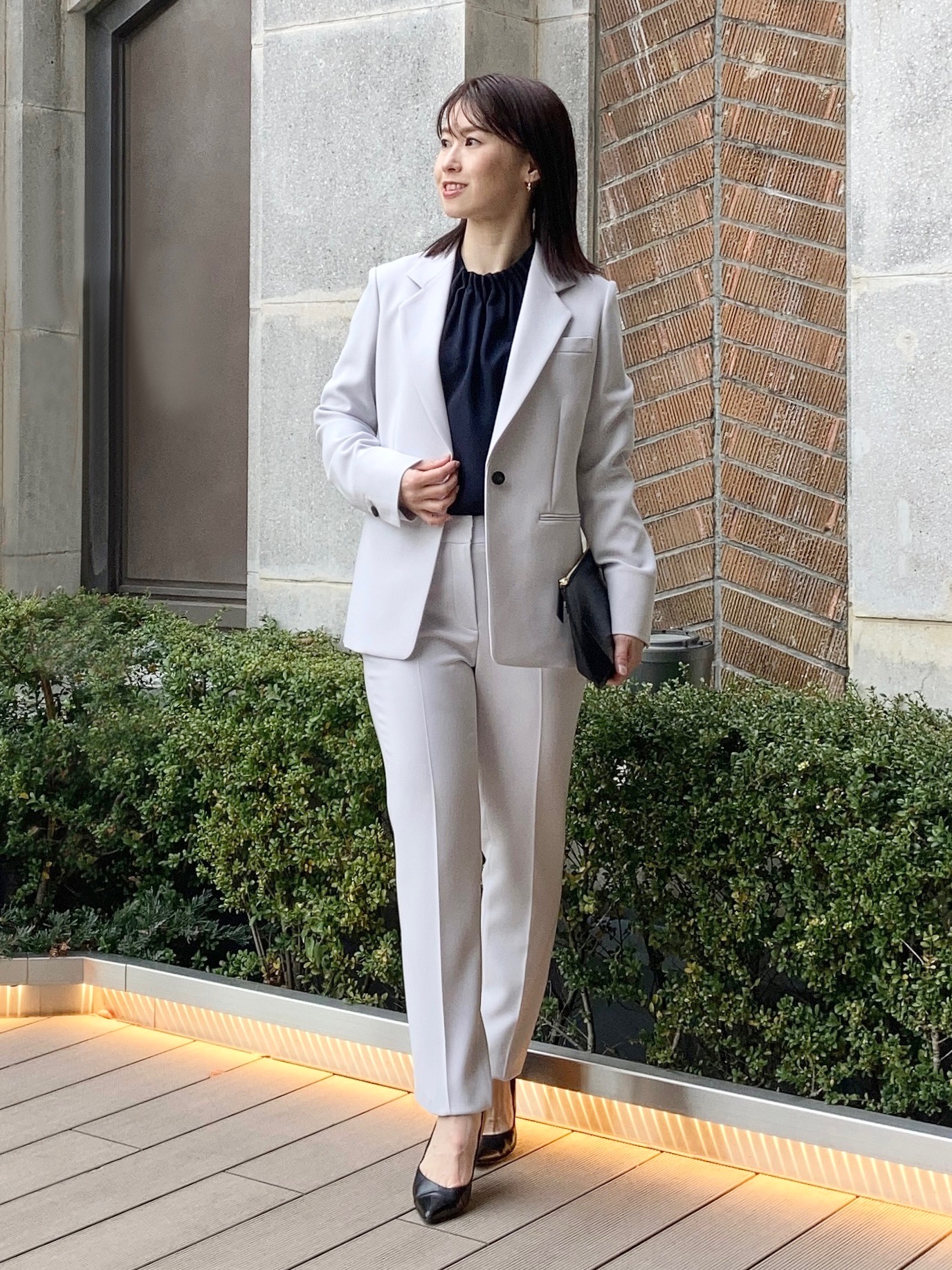 Theory セオリー ノーカラー ジャケット パンツ スーツ　セットアップ SUITING AND SEPARATE Theory [セオリー] 公式通販サイト