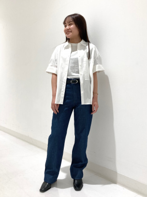 Cotton Shirting Short Sleeve Cuff Shirt | WOMEN（レディース