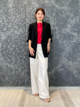 Theory セオリー　Admiral Crepe Relaxed Blazer Relaxed Double-Breasted Blazer in Admiral Crepe | Women's Wool