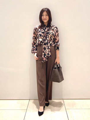 Floral Marble Print Klia Blouse | Theory luxe[セオリーリュクス