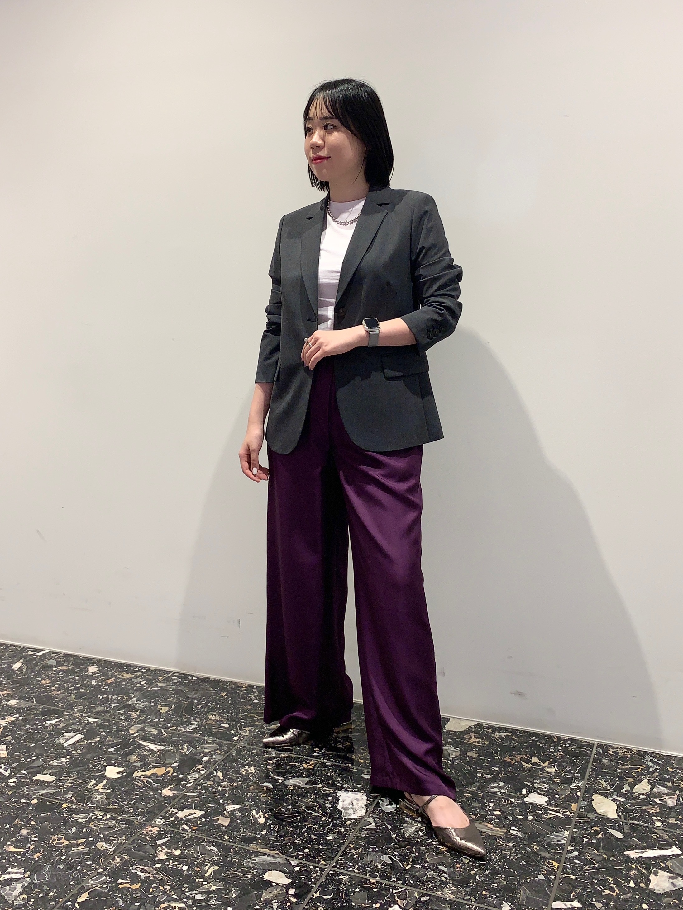 ✨美品✨Theoryセオリー★カシミヤ バージンウール ロングコート ネイビー theory セオリー ロング ニットコート カシミヤ混 ベルト付き