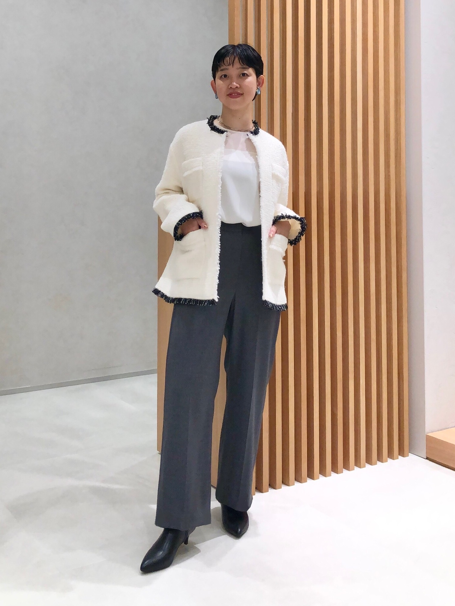 【オハナ】極美品✨セオリー　パンツスーツ　セットアップ　テーラード オハナ】極美品✨セオリー パンツスーツ セットアップ