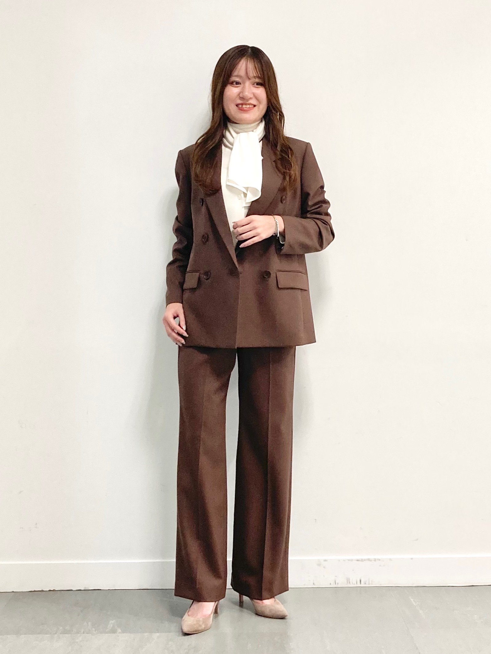 セオリー　パンツスーツ　セットアップ　ブラウン コーディネート詳細 | StyleHint | Theory（セオリー）公式通販