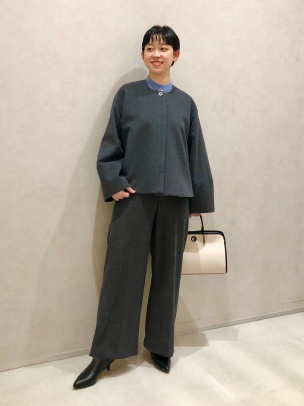 【新品タグ有】Theory Saxony Soft Shaleen ネイビー38 新品タグ有】Theory Saxony Soft Shaleen ネイビー38