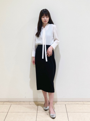 一部限定カラー Prime Georgette Tie Blouse | WOMEN（レディース