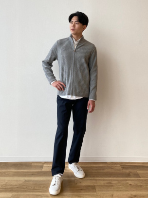 トップス 25ss Theory Light Bilen FZ Mockneck Light Bilen Fullzip Mockneck Sweater | MEN | Theory [セオリー