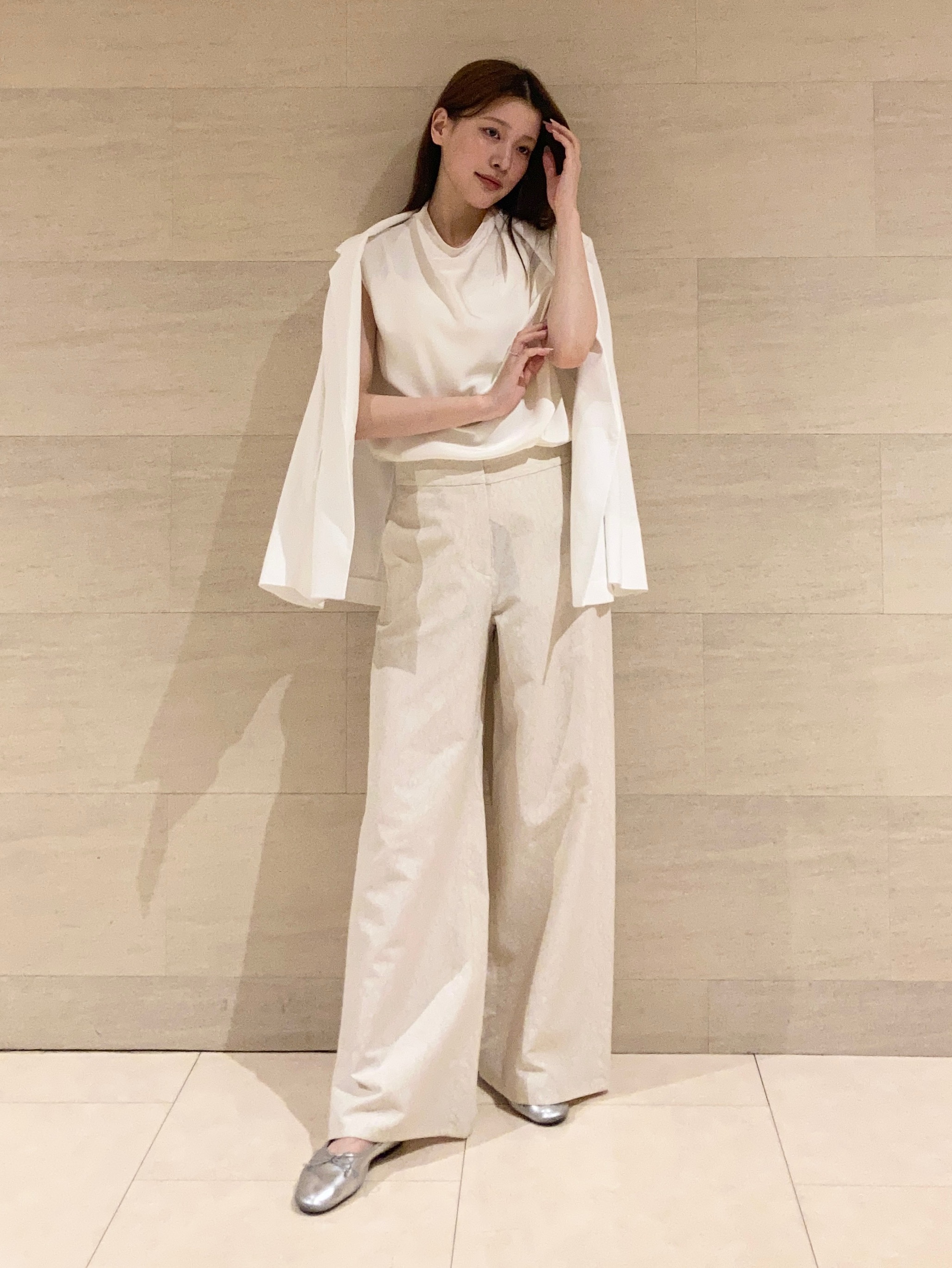希少✨【セオリー】リネン混ダブルブレストジャケット パンツ スーツセットアップ コーディネート詳細 | StyleHint | Theory Women（セオリー ウィメン