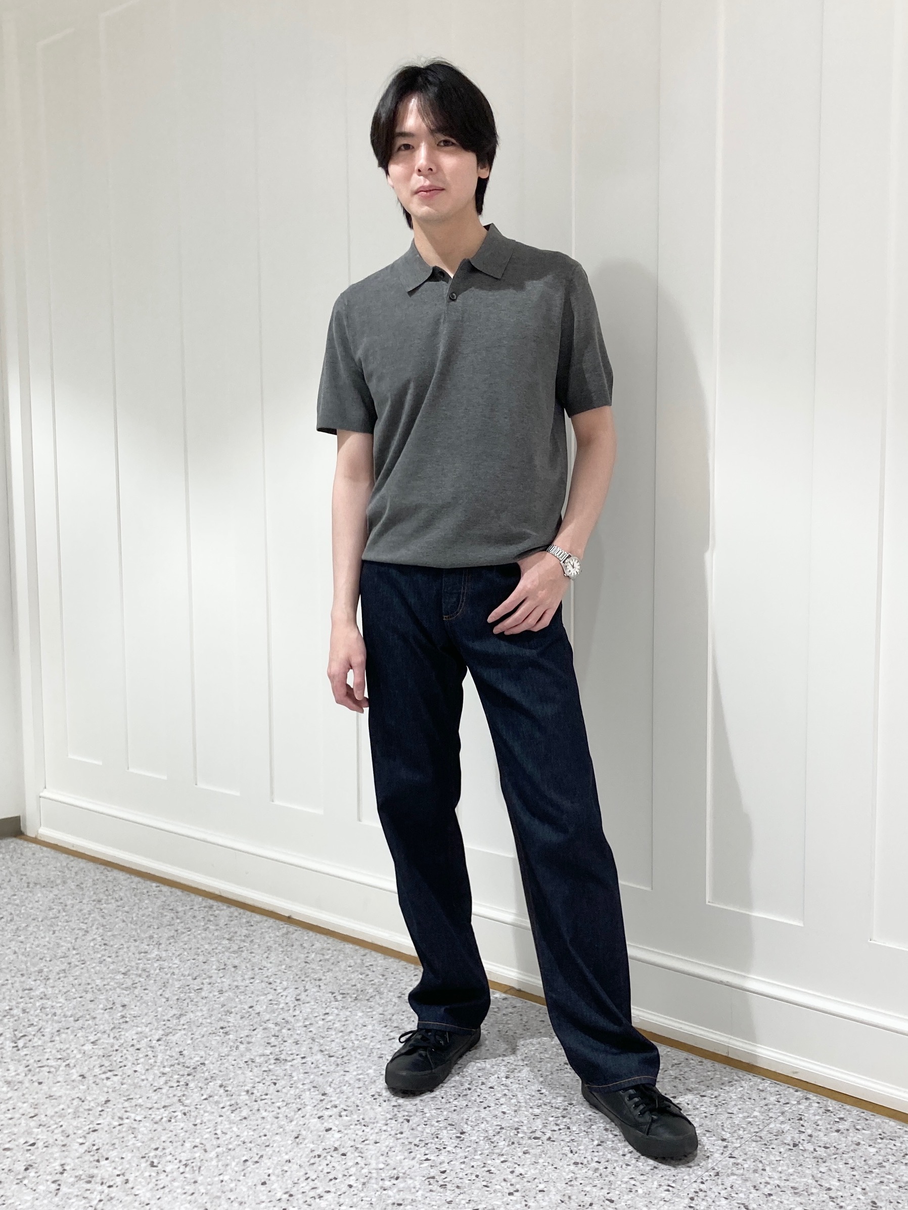 Theory Sheer Crepe Crop Tee ノクターンネイビー コーディネート詳細 | StyleHint | Theory（セオリー）公式通販サイト