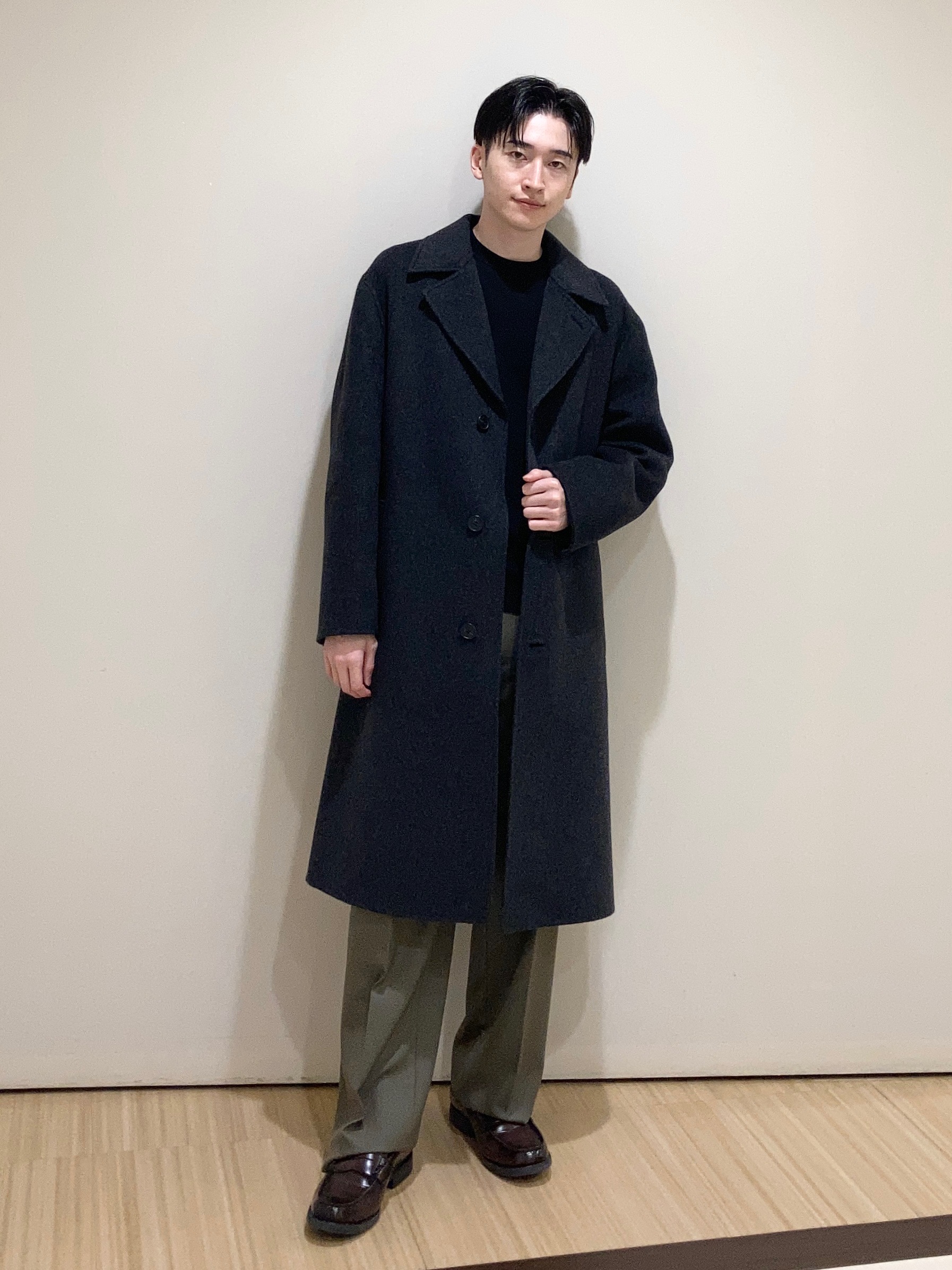 【美品】セオリー メン　theory men カシミアブレンドコート ネイビー 店舗情報 | セオリー(Theory)公式通販