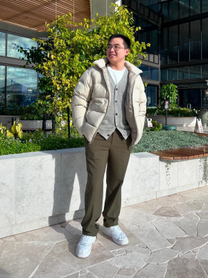 【未開封】OVY Lamb Wool Crew Neck Cardigan OVY Lamb Wool Crew Neck Cardigan サイズ L Women's Lambswool Crew