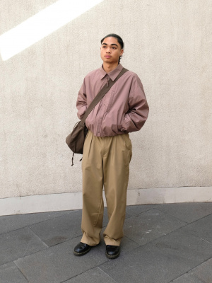 【FOLL/25SS】faded cotton cocoon blouson Volume Sleeve Cocoon Blouson | UNIQLO US