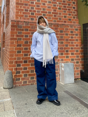 『別注』SFC×URBS　PARACHUTE PANTS ネイビー Lサイズ n25fc033-01.jpg