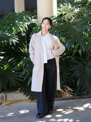 Double Face Chester Long Coat | UNIQLO US