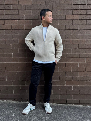 Middle Gauge Full-Zip Sweater | UNIQLO US