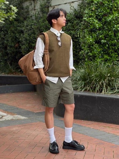 An outfit using Sweat Oversized Full-Zip Hoodie and Pleated Wide