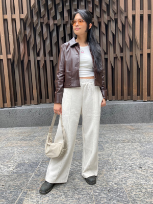 Women's Coated Short Jacket | Faux Leather | UNIQLO US