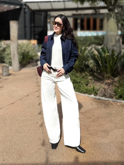 An outfit using Sweat Full-Zip Hoodie and Wide Sweatpants｜UNIQLO US