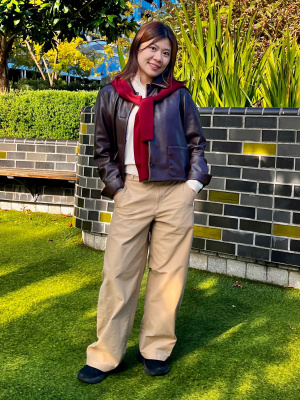 Women's Coated Short Jacket | Faux Leather | UNIQLO US