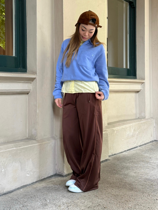 An outfit using Half-Zip Sweatshirt and Bicolor T-Shirt｜UNIQLO US