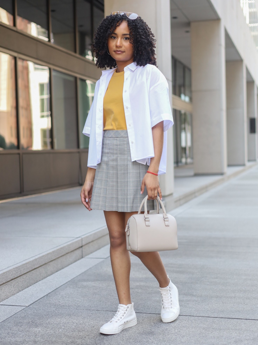 How to style shop a line mini skirt