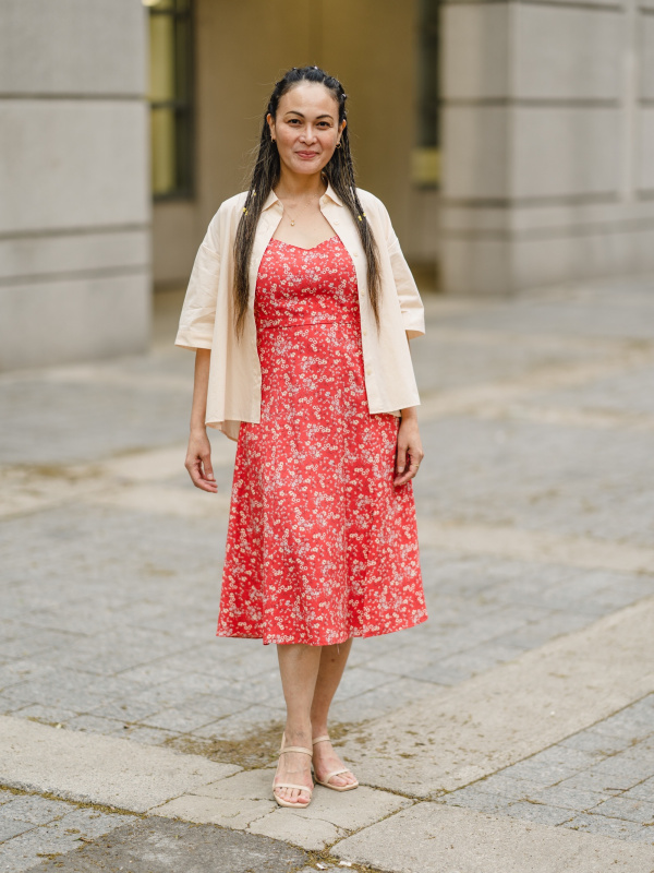 Uniqlo 2024 red dress