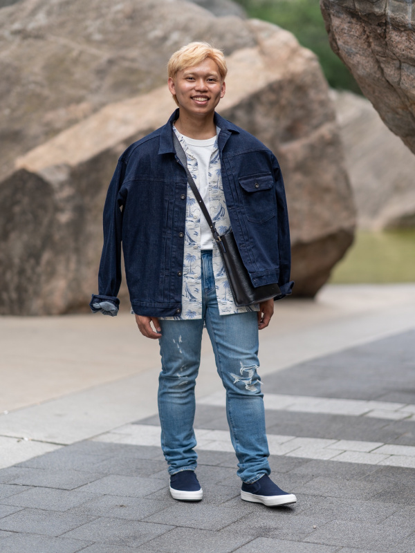 Uniqlo men store denim jacket