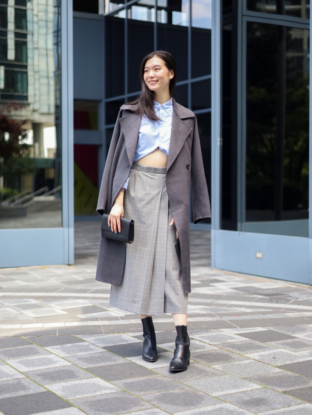 Check styling ideas for「Wool Blend Long Coat、HEATTECH Ultra Warm Leggings ( 2022 Edition)」