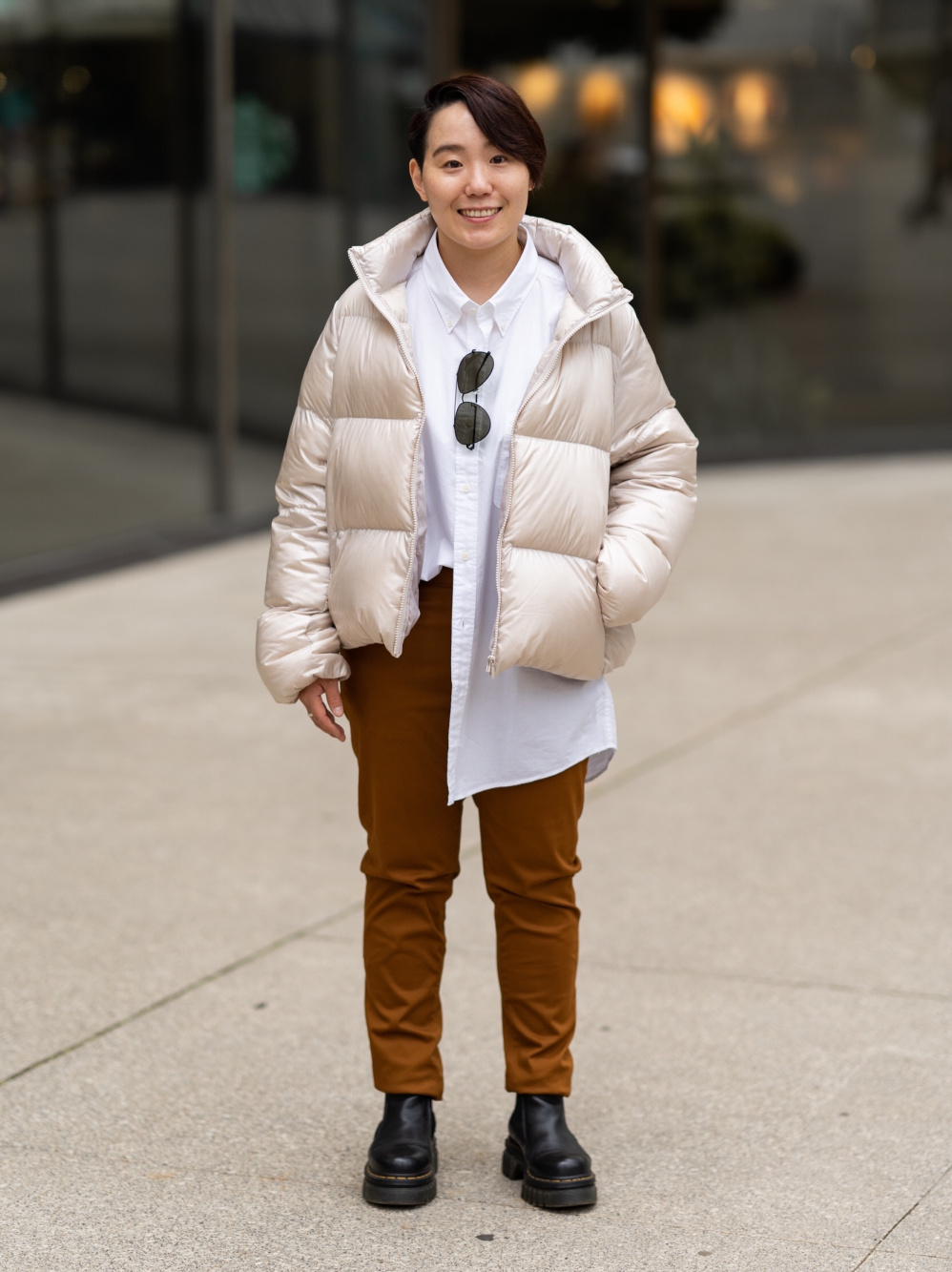 Uniqlo white sale puffer jacket