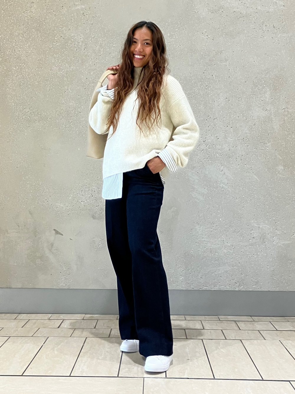 Check styling ideas for「Brushed Jersey Dress、Souffle Yarn