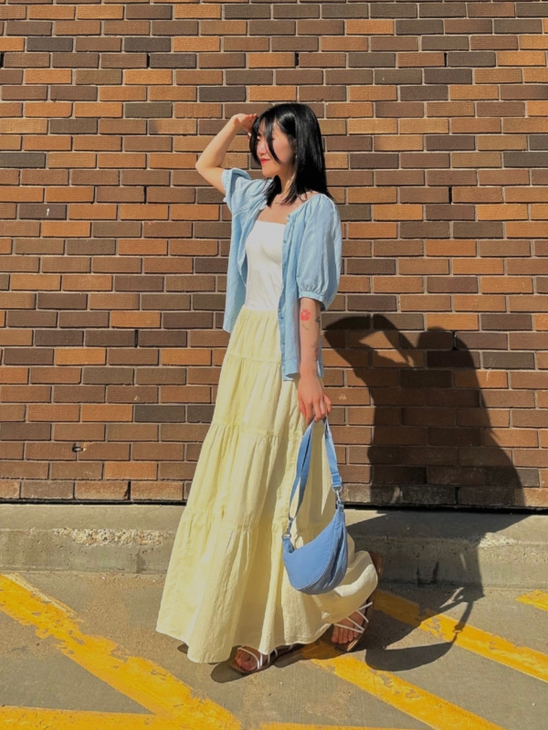 2 piece crochet dress Aqua Skirt Set The Ophelia Two Piece Tie-Front Midi Dress | Jacket Size:38 womensdress