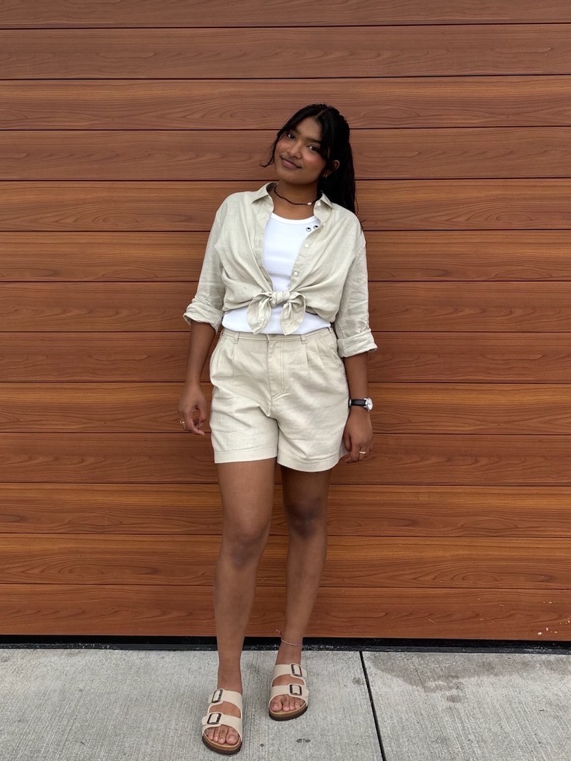 シャツ+ブラウス(半袖+袖なし) Linen-Blend Easy Shirt The Easy Shirt in Linen | Madewell