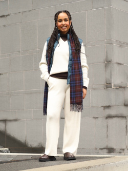 Washable Knit Ribbed Polo Sweater