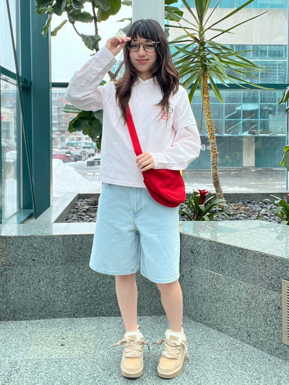 Check styling ideas for「mofusand UT Graphic T-Shirt、Oxford Boxy