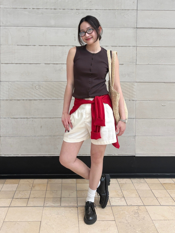 halter neck dress with cardigan An outfit using HARD-TAGGED-TW-5.19.25