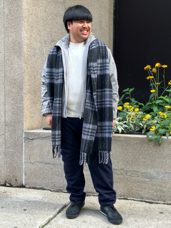 uniqlo +j NIKKE セットアップ navy L-88 An outfit using Soft Knitted Fleece T-Shirt and Windproof Fleece