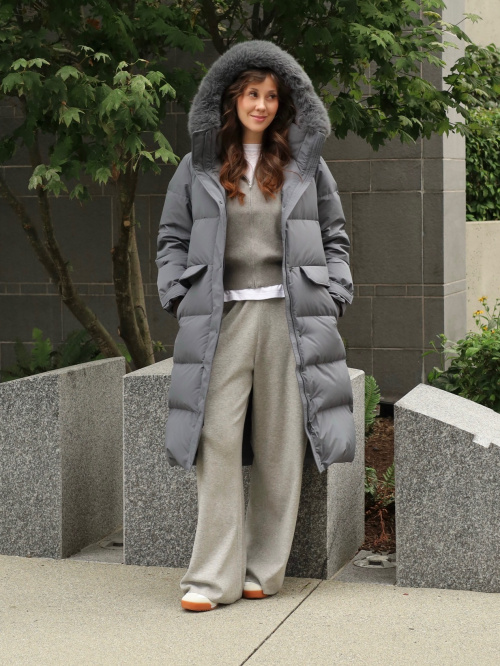 Mnteau long en duvet ultrachaud