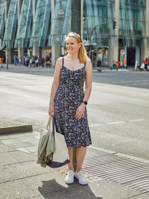 WOMEN'S PRINTED FRONT SLIT CAMISOLE DRESS | UNIQLO CA