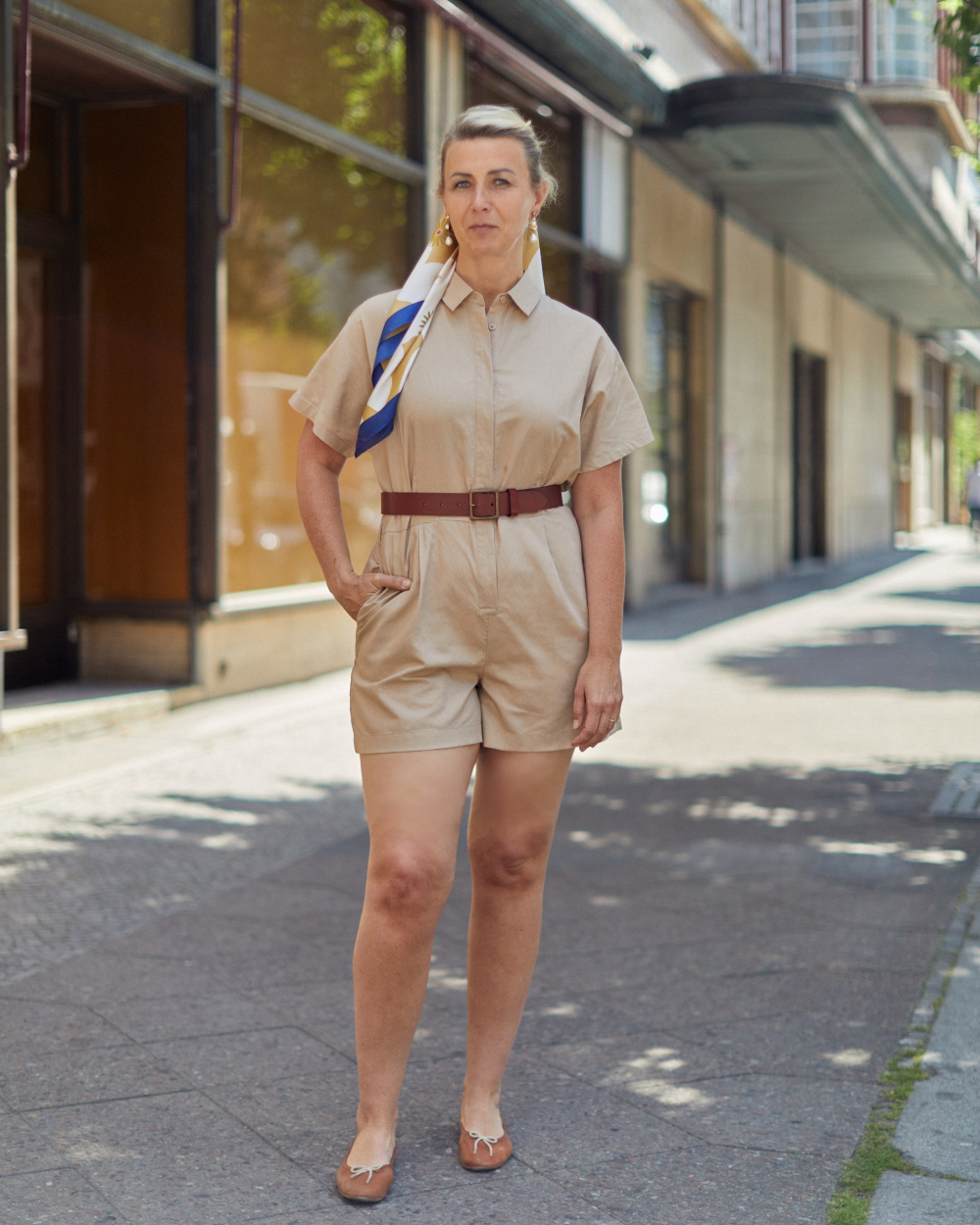 Uniqlo store linen romper