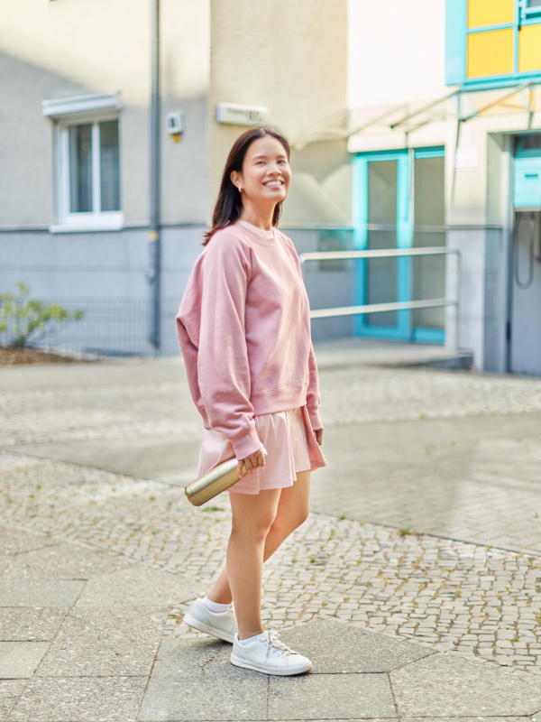 Pink WOMAN Oversize Fit Long Sleeve Sweatshirt 2800859