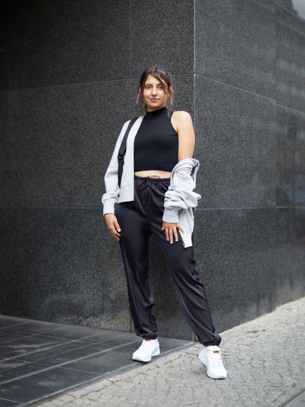 WOMEN DRAPE JOGGERS, UNIQLO