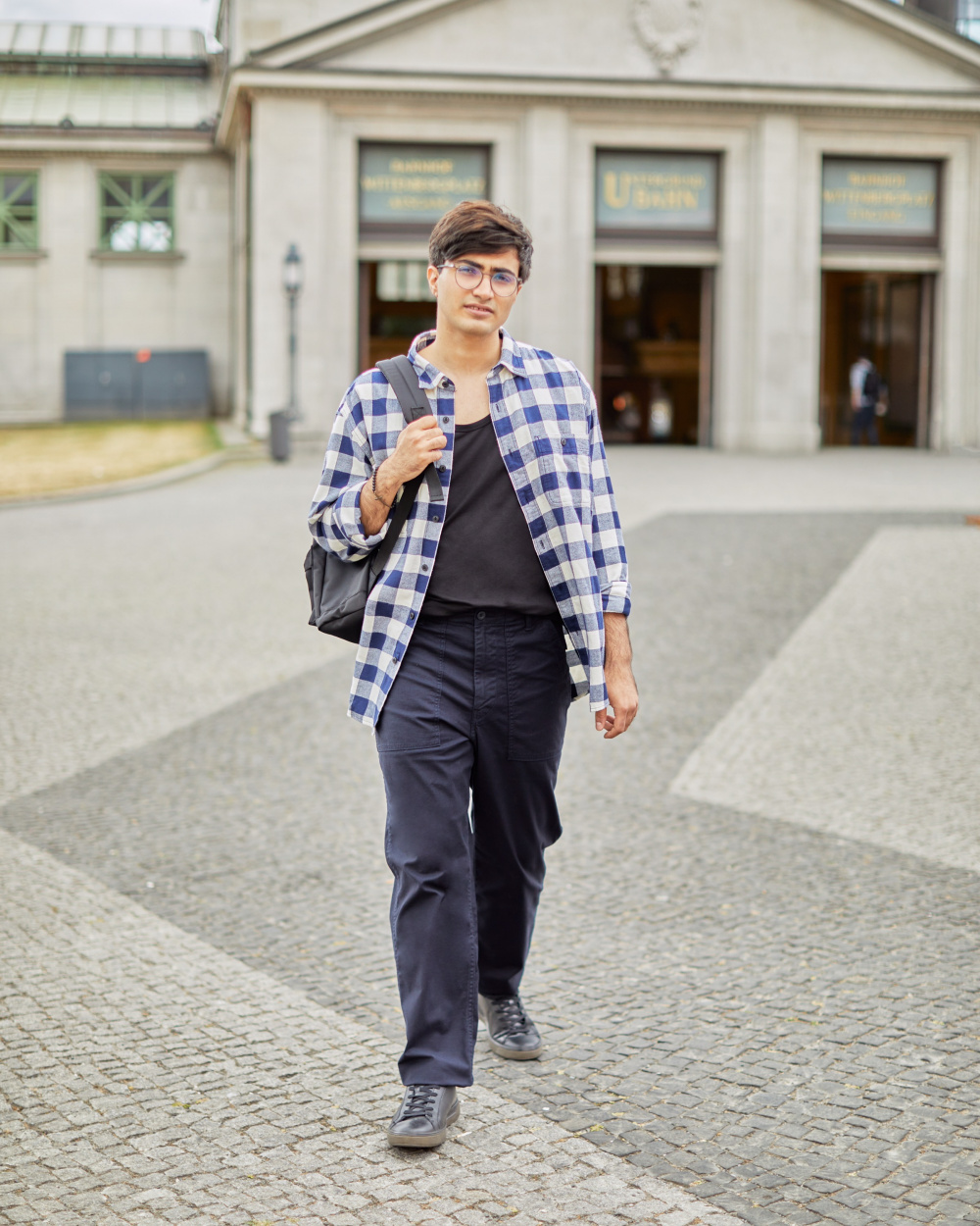 Check styling ideas for「Flannel Checked Long-Sleeve Shirt、Utility Work Pants」