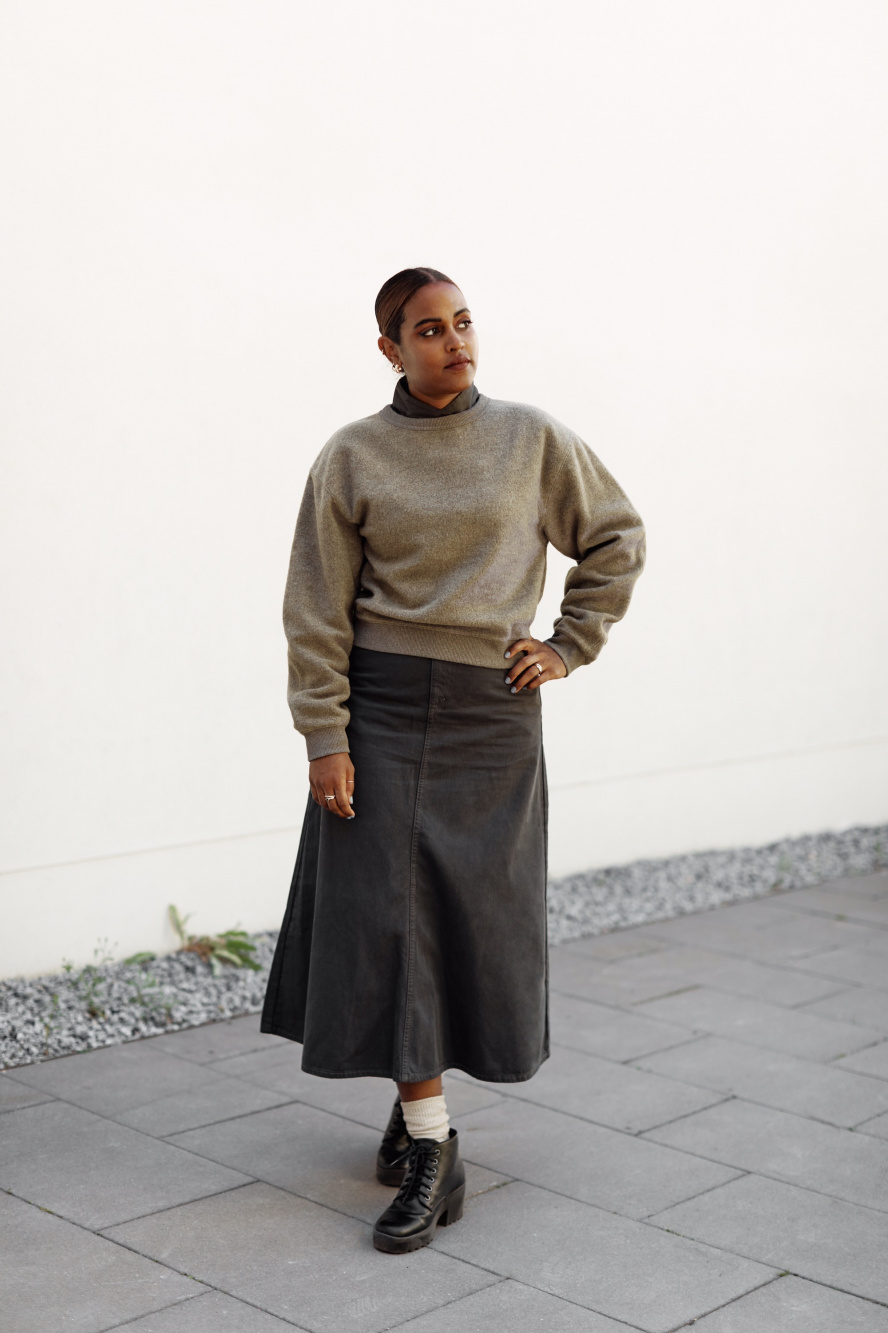 UNIQLO U JERSEY CURVED GAUCHO PANTS