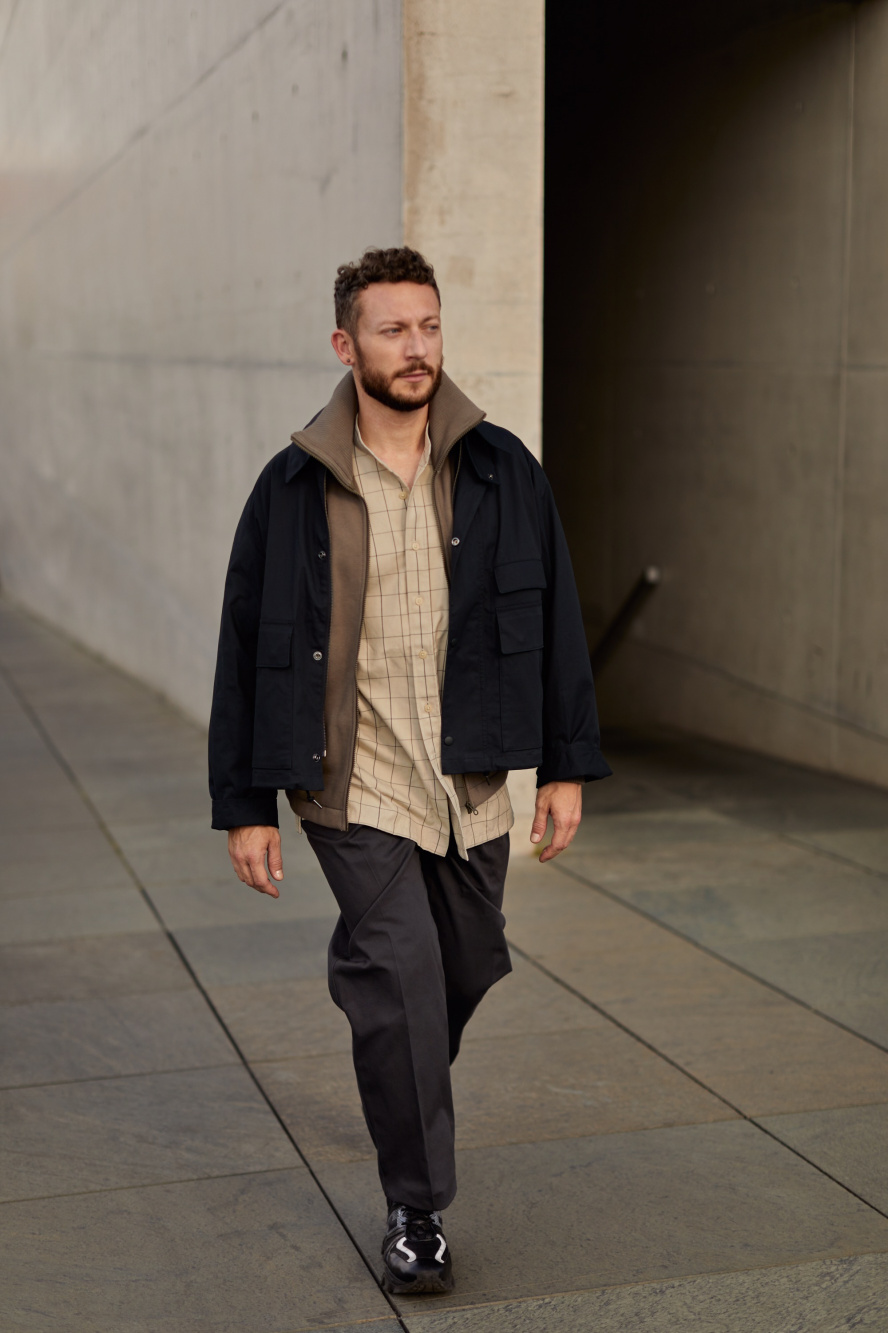 MEN'S UNIQLO U PILE-LINED SWEAT JACKET