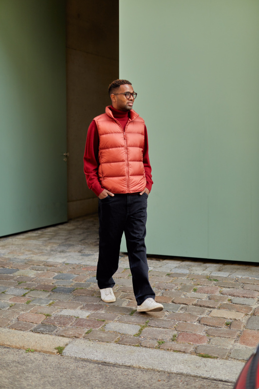 Uniqlo cheap red puffer