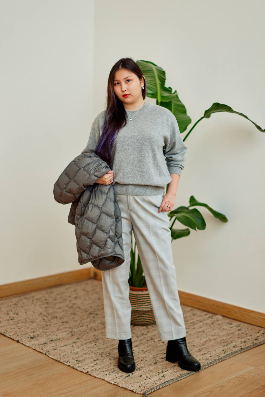 Check styling ideas for「UV PROTECTION LONG SLEEVE SHIRT DRESS、SMART