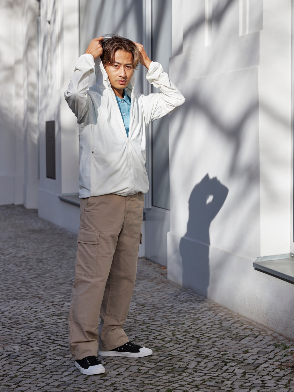 Check styling ideas for「DRYEX UV PROTECTION FULLZIP HOODIE、CARGO UTILITY WORK PANTS」 UNIQLO CA