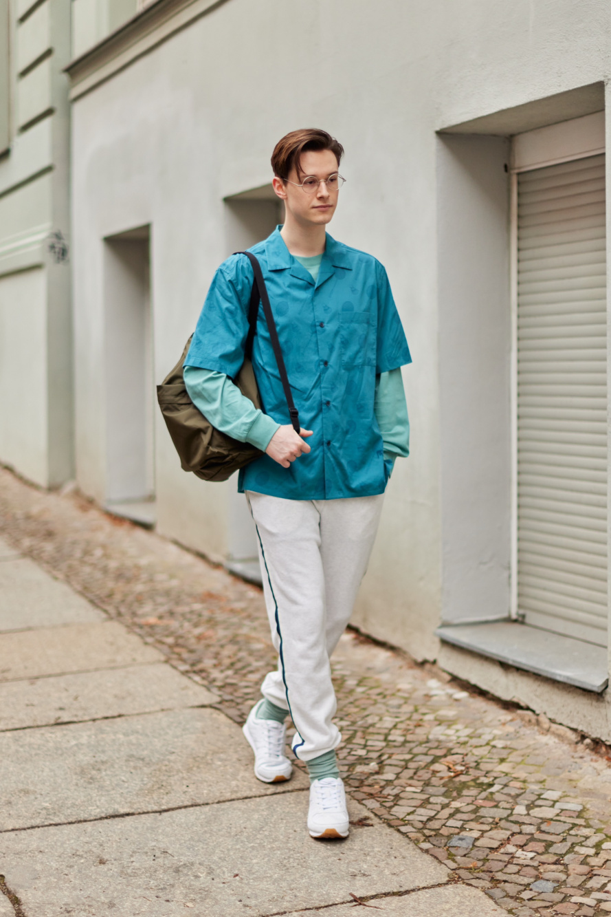 Elevate your casual attire with MUJI's garments for men, designed