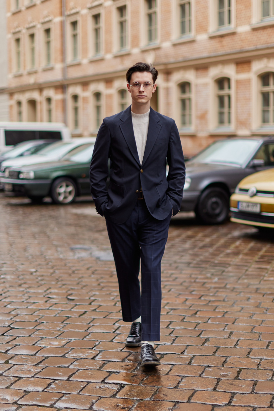 Check styling ideas for「Smart Ankle Pants (2-Way Stretch, Windowpane)」